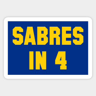 Sabres in 4 Sticker